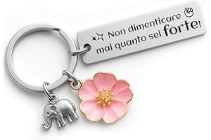 YISCOKO Regalo Portachiavi - Regali di Compleanno Donna, Regalo donna, Regali Ispirativi per Migliori Amiche, Colleghe, Moglie, Madre, Sorelle -Regali Natale Collega Regalo