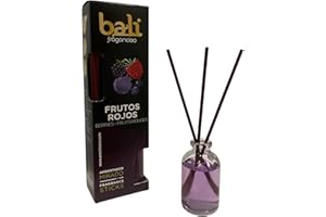 Bali fragancias Ambientador Mikado FRUTOS ROJOS Difusor con varillas de ratán para tu salón, comedor o cualquier estancia de tu hogar, fragancias seleccionadas, Aromaterapia, Perfumado (30 ml)