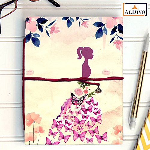 ALDIVO Handmade Diary / Handmade Notebook (12.7cm X 17.78 cm) (Girl)