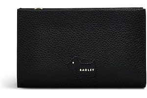 RADLEY London Radley Cookie Cutter - Protect Women's Leather Medium Bifold Purse, Black