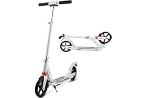 YUEBO Monopattino Adulti Pieghevole Monopattino Ruote Grandi Monopattino Bambino 8 Anni Big Wheel Kick Scooter Cityroller per Adulti e Bambini