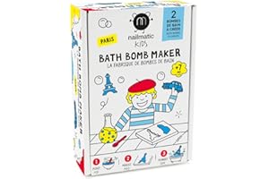 Nailmatic Kids Bath Bomb Maker Paris - DIY Enfant - Fabrique de Bombes de Bain Naturelles - Kit Bombes de Bain à Fabriquer - Atelier Bombe de Bain Enfant - Activité Manuelle Fille et Garçon