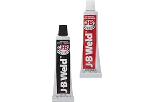 J-B Weld Liant bi-composant, Résine époxy, Liquide, Epoxy Adhesive, Adhésif, Gris foncé (Two-Component), Résistant à l'eau
