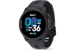 COROS PACE 4 Ultralight Sport GPS Watch, 1.2" AMOLED Touchscreen Running Watch, 19 days of daily use, Voice Features, Advanced Training Tools, Accurate GPS, Heart Rate Monitor(Silicone, Black)