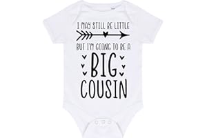 MIAMMO I may be little but I'm going to be a big cousin (pregnancy baby announcement) [BBY3] baby grow vest