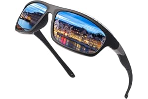 YIMI LJIMI Gafas de sol polarizadas Gafas deportivas 100% protección UV400 CAT 3 CE para hombres y mujeres ciclismo pesca MTB running conducción golf bicicleta deportes al aire libre súper ligero montura