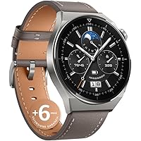 HUAWEI WATCH GT 3 Pro 46 mm Smartwatch Orologio Uomo, Quadrante in Vetro Zaffiro, Monitoraggio della Salute 24h, SpO2, Durata