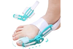 SOARFLY Tutore Alluce Valgo, Alluce Valgo Correttore, Tutore Alluce Valgo Correttivo Regolabile Per Alleviare il Dolore e Correggere le Dita Dei Piedi (Verde)