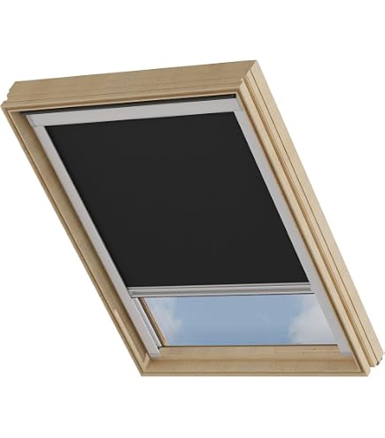 Store Extérieur FAKRO AMZ Komfort - Protection Solaire Pour Fenêtres De Toit, Commande Manuelle, Compatible Greenview - 55x78 Cm