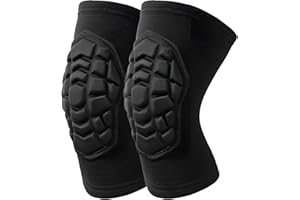 LIUQOBN Thick Foam Knee Pads Knee Pads for Men Women Elasticity Protective, Suitable for Sports Gardening Dance Cleaning Pack, Black（L）