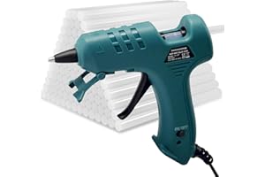 MAXDONE Pistolet à Colle Chaude 50 W 80 Bâtons de Colle Chaude pour Petits Travaux Manuels et Réparations Rapides à la Maison et au Bureau
