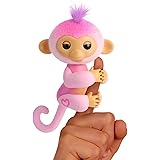 Fingerlings 2023 New Interactive Baby Monkey Reacts to Touch - 70+ Sounds and Reactions - Harmony (Pink)