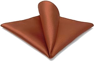 S&W SHLAX&WING Pocket Squares for Men Solid Color Blue Green Yellow XL for Wedding