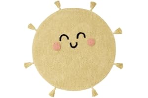 Lorena Canals - You'Re My Sunshine - Giallo Chiaro, Grigio Scuro, Pesca - 97% cotone 3% altre fibre. Base: cotone riciclato - 100 cm