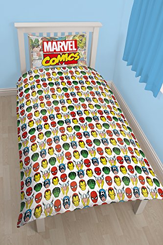 Character-World-Disney-Single-Marvel-Comics-Justice-Bettwsche-Set-mehrfarbig-Farbe