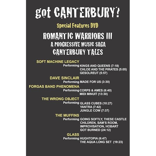 Romantic Warriors III - Canterbury Tales: Amazon.co.uk: DVD & Blu-ray