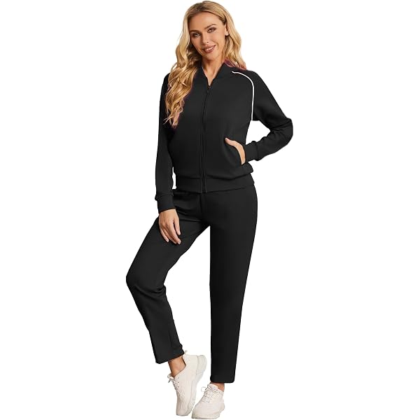 Survêtement Femme 2 Pièces ATHL DPT - Veste à Capuche Et Pantalon De Jogging - Confort Sport Et Détente