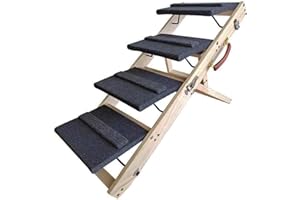 MAXXPET Maxx Scala per cani e gatti | Scala a 3 livelli per cani e gatti fino a 10 kg | Rampa pieghevole per cani per auto e interni