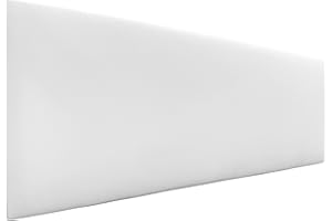 DHOME Cabecero de Polipiel o Tela AQUALINE Liso cabeceros Cabezal tapizado Cama Lujo (Tela Blanco, 135cm (Camas 120/135/140))