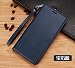 Produktbild JMGoodstore Handyhülle Xiaomi Mi 8, Premium PU Leder,360 Grad Ganzkörper Schützend im Ständer Flip Schutzhülle mit Kartenfach Magnetverschluss und Standfunktion Blau+Panzerglas Schutzfolie