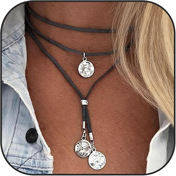 Boho / Lagenlook 70s Retro Style Wooden 4-Strand Multi Statement Long Necklace – Multicolor