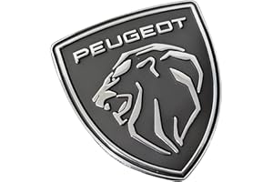 SYXWJL Emblema para Peugeot 407, Pegatina Logo de Coche con Insignia de Metal 3D Chromo, Decoración Accessories en Negro