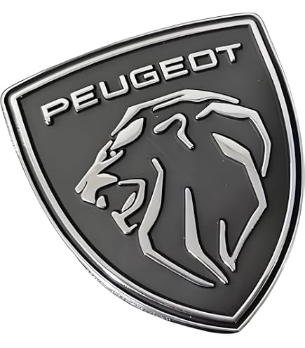 Badges Autocollants 3D Logo Lion en métal intérieur de Voiture Accessoires pour Peugeot 408 5008 301 508,Red Style