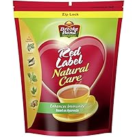 Red Label Natural Care Tea 1 kg Pack, Strong Chai with 5 Natural Ayurvedic Herbs for Immunity - Premium Powdered Black…