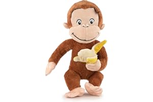 Play by Play Curioso Come George Peluche con Banana- Curious George - qualità Super Soft