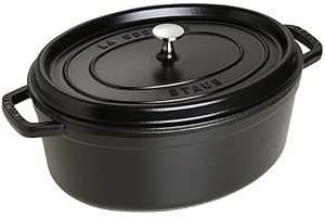 STAUB 7-Quart Oval Casserole Black by STAUB