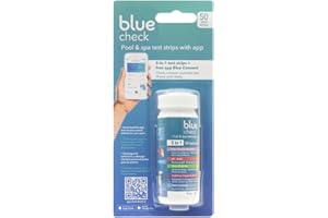 Gre Blue Check - Bandelettes d'analyse 5 en 1 avec Application d'entretien de Piscine, Blanc, 71664