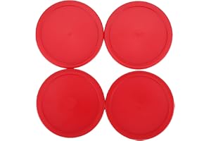 Air Hockey Bord, Plug In Mini Air Hockey Bord, Air Hockey Bord Top Picks, Air Hockey Putts Plast Lättviktsmål Målvakt Ishockey Pushers Puckar Set Ersättning för Bord Game (S)