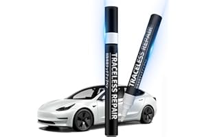 Ywooon Pintura de Retoque para Tesla Model Y 3 X S Kit de Reparación de Pintura Punta de Bolígrafo y Pincel 2 en 1 Pintura para llantas Reparación de Rayones 1 Pieza (Blanco Perla-PPSW)