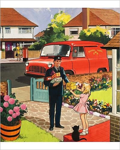 Download Photographic Print of Postman
