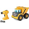 John Deere Kids Build-A-Buddy Yellow Dump Truck - 13 Piece Take Apart Toy Truck with Battery Powered Drill - Childs Farm Toy Cars - Educational STEAM Toys and STEM Toys - Plus 18 Month Old Baby Toys