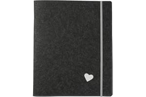 luxdag Porte-documents en feutre avec élastique A4 (couleur et motif au choix) – Porte-documents pour bloc-notes, documents, cartes de visite, porte-stylo – Organiseur pour affaires, université et