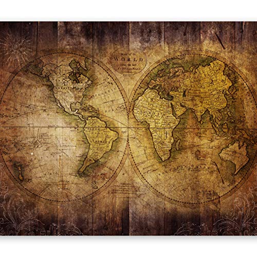 murando - Papier peint intissé 300x210 - Papier peint - Tableaux muraux déco XXL - carte du monde k-A-0019-a-c