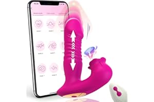 GENÉRICO BOWQY Masajeador Ŝạtisfayęr Ŝạtisfayęr pro 5 sùcciønadør de Clîťoris Femènịnô, 10 * 10 modos Ŝạtisfayęr Femènịnô verdạderô,Ṽiḇráḑòraḑòr Ṃúj ēr Viaje Familiar Masaje Relajación (rojo)