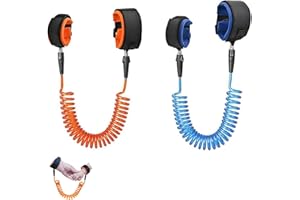 Locisne 2 Pack Bébé Ceinture Anti-perdue, Bébé Enfants Safty Anti Perdu Ceinture Main Main Poignet Lien Bungee Leash Safety Toddler Harnais, Aide Voyage