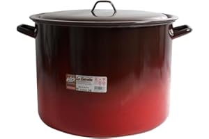 Esmaltaciones la Estrella Fuego – Marmite Haute avec Couvercle, 36 cm, 30 L