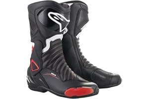 Bottes moto Alpinestars Smx-6 V2 Black Red, Noir/Rouge, 45