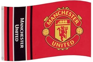 GiftLocalUK Manchester United FC Flag Red Crest