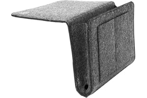 Snner Nachteile Filzbeutel Bett hängende Aufbewahrungstasche Sofa Schreibtisch Hanging Organizer Fernhalter Dunkelgrau