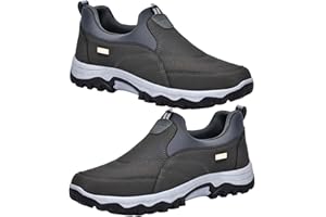 AZMAHT Scarpe Impermeabili Uomo Scarpe Slip-on Mocassini Scarpe Uomo Senza Lacci Scarpe Uomo Invernali Scarpe Ortopediche Uomo Scarpe Uomo Invernali