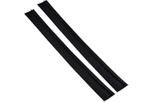 Jinlaili 2 Stück Silikon Gap Cover, 25 inches Herd Zähler Lücke Abdeckung, Schwarz Herd Spaltabdeckung Hitzebeständig, Küche Lückenfüller Dichtungsband für Kochfeld Ofen, Leicht zu Reinigen