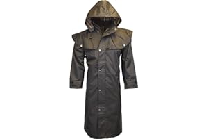 WALKER AND HAWKES Walker & Hawkes - Veste Longue Midland - Style Cape - Capuche Amovible/Coutures étanches - Nylon