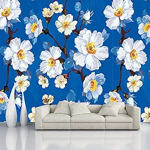 Floral Decor Wallpaper Multicolor Wall Sticker for Home D?cor, Living Room, Bedroom, Hall, Kids Room, Play Room(Self Adhesive Vinyl, Waterproof Model DW088) (16 X 90 INCH)