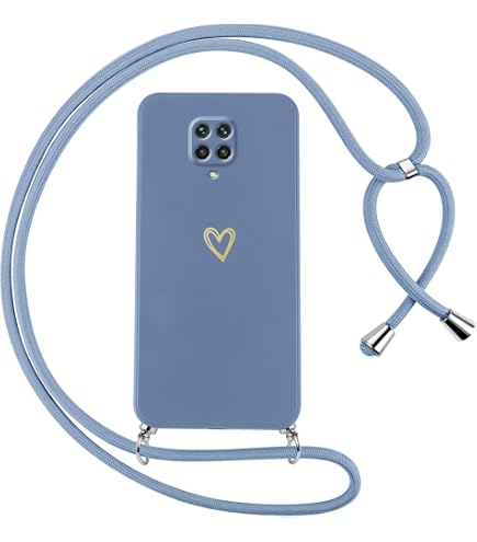 Vauki Handyhülle Mit Kette Für Xiaomi Redmi Note 9 Pro / 9 Pro Max / 9S – Schwarz, Stoßfest & Mit Umhängeband