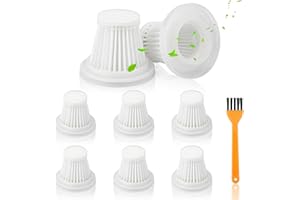 HCUNBSU 8 Stück Handstaubsauger Filter, Ersatz-HEPA-Filter für Handstaubsauger, kompatibel mit PeroBuno/Saker/Molfanco/Antifnuo Auto Staubsauger, Wiederverwendbarer, Waschbarer