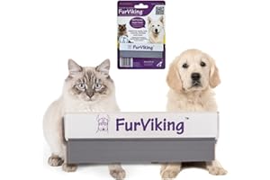FurViking Épilateur pour poils d'animaux | Enlever les poils de chat et de chien de la voiture, de l'appartement, des vêtements